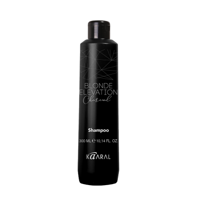 Шампунь тонирующий для волос черный угольный KAARAL BLONDE ELEVATION CHARCOAL SHAMPOO, 300 мл