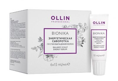 Сыворотка энергетическая против выпадения волос OLLIN BIONIKA, 15 мл