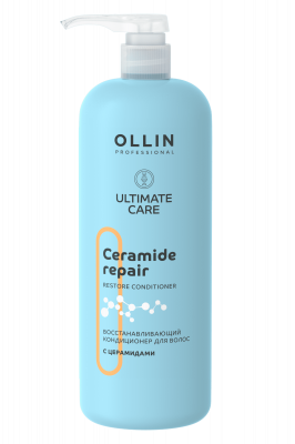 Кондиционер для волос восстанавливающий с церамидами OLLIN ULTIMATE CARE, 1000 мл